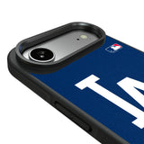 LA Dodgers Personalized Stripe Bump Phone Case for Apple iPhone