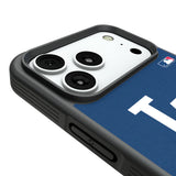 LA Dodgers Personalized Stripe Bump Phone Case for Apple iPhone