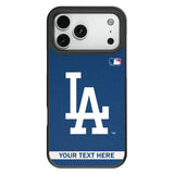 LA Dodgers Personalized Stripe Bump Phone Case for Apple iPhone