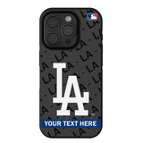 LA Dodgers Personalized Tilt Bump Phone Case for Apple iPhone