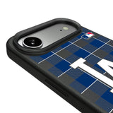 LA Dodgers Plaid MagSafe Compatible Phone Case for Apple iPhone