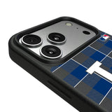 LA Dodgers Plaid MagSafe Compatible Phone Case for Apple iPhone