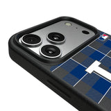 LA Dodgers Plaid MagSafe Compatible Phone Case for Apple iPhone