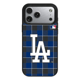 LA Dodgers Plaid MagSafe Compatible Phone Case for Apple iPhone