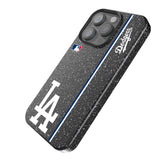 LA Dodgers Sidebar Black Bling Phone Case for Apple iPhone