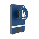 LA Dodgers Stripe PopSockets MagSafe-Compatible PopWallet+