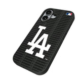 LA Dodgers Text Backdrop Bump Phone Case for Apple iPhone