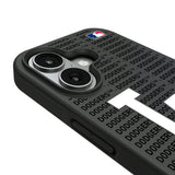 LA Dodgers Text Backdrop Bump Phone Case for Apple iPhone