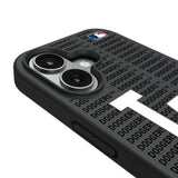 LA Dodgers Text Backdrop Bump Phone Case for Apple iPhone