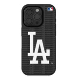 LA Dodgers Text Backdrop Bump Phone Case for Apple iPhone
