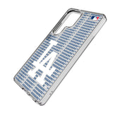 LA Dodgers Text Backdrop Clear Phone Case for Samsung Galaxy