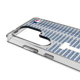 LA Dodgers Text Backdrop Clear Phone Case for Samsung Galaxy