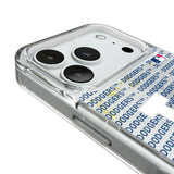 LA Dodgers Text Backdrop Glitter Phone Case for Apple iPhone