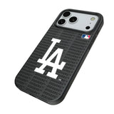 LA Dodgers Text Backdrop MagSafe Compatible Phone Case for Apple iPhone