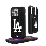 LA Dodgers Text Backdrop Rugged Phone Case for Apple iPhone