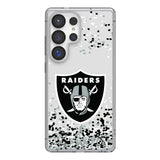 Las Vegas Raiders Confetti Clear Phone Case for Samsung Galaxy