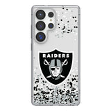 Las Vegas Raiders Confetti Clear Phone Case for Samsung Galaxy