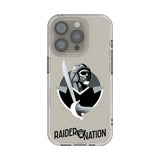 Las Vegas Raiders Deco Clear Phone Case for Apple iPhone