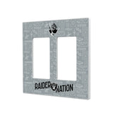 Las Vegas Raiders Deco Hidden-Screw Light Switch Plate