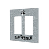 Las Vegas Raiders Deco Hidden-Screw Light Switch Plate