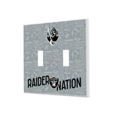 Las Vegas Raiders Deco Hidden-Screw Light Switch Plate