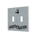 Las Vegas Raiders Deco Hidden-Screw Light Switch Plate