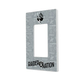 Las Vegas Raiders Deco Hidden-Screw Light Switch Plate