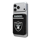 Las Vegas Raiders Endzone Plus Wireless Mag Power Bank