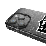 Las Vegas Raiders Linen Black Bling Phone Case for Apple iPhone