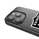 Las Vegas Raiders Linen Black Bling Phone Case for Apple iPhone