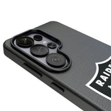 Las Vegas Raiders Linen MagSafe Compatible Phone Case for Samsung Galaxy 26 Series
