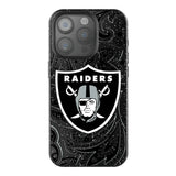 Las Vegas Raiders Paisley Black Bling Phone Case for Apple iPhone