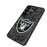 Las Vegas Raiders Paisley MagSafe Compatible Phone Case for Samsung Galaxy 26 Series