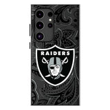 Las Vegas Raiders Paisley MagSafe Compatible Phone Case for Samsung Galaxy