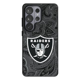 Las Vegas Raiders Paisley MagSafe Compatible Phone Case for Samsung Galaxy