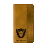 Las Vegas Raiders Personalized Burn Folio Phone Case for Apple iPhone