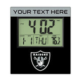 Las Vegas Raiders Personalized Color Block Wall Clock