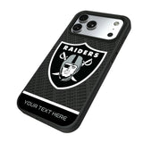 Las Vegas Raiders Personalized EndZone Plus Bump Phone Case for Apple iPhone