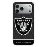 Las Vegas Raiders Personalized EndZone Plus Bump Phone Case for Apple iPhone