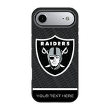 Las Vegas Raiders Personalized EndZone Plus Bump Phone Case for Apple iPhone