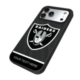 Las Vegas Raiders Personalized EndZone Plus Bump Phone Case for Apple iPhone
