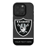 Las Vegas Raiders Personalized EndZone Plus Bump Phone Case for Apple iPhone