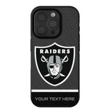 Las Vegas Raiders Personalized EndZone Plus Bump Phone Case for Apple iPhone