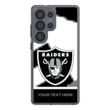 Las Vegas Raiders Personalized EndZone Plus Clear Phone Case for Samsung Galaxy