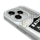 Las Vegas Raiders Personalized EndZone Plus Glitter Phone Case for Apple iPhone