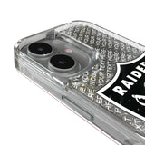 Las Vegas Raiders Personalized EndZone Plus Glitter Phone Case for Apple iPhone