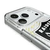 Las Vegas Raiders Personalized EndZone Plus Glitter Phone Case for Apple iPhone