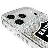 Las Vegas Raiders Personalized EndZone Plus Glitter Phone Case for Apple iPhone