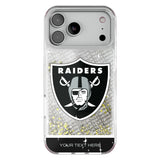 Las Vegas Raiders Personalized EndZone Plus Glitter Phone Case for Apple iPhone