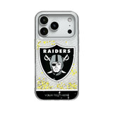 Las Vegas Raiders Personalized EndZone Plus Glitter Phone Case for Apple iPhone